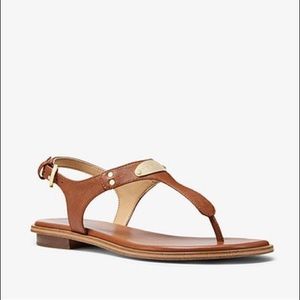 Michael Kors Logo Plate Thong Sandal